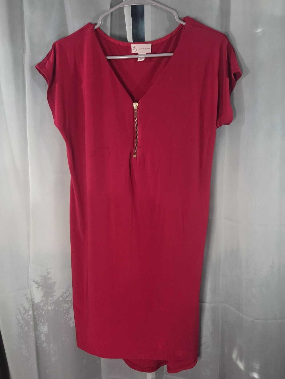 db Est. 1962 Red Dress with Zipper Detail